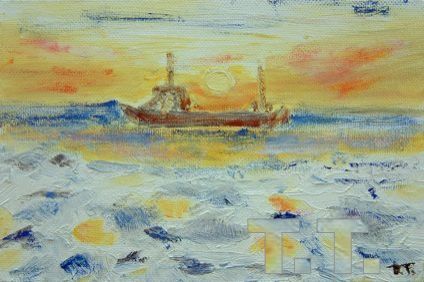 Packeis Elbe ©T. T.